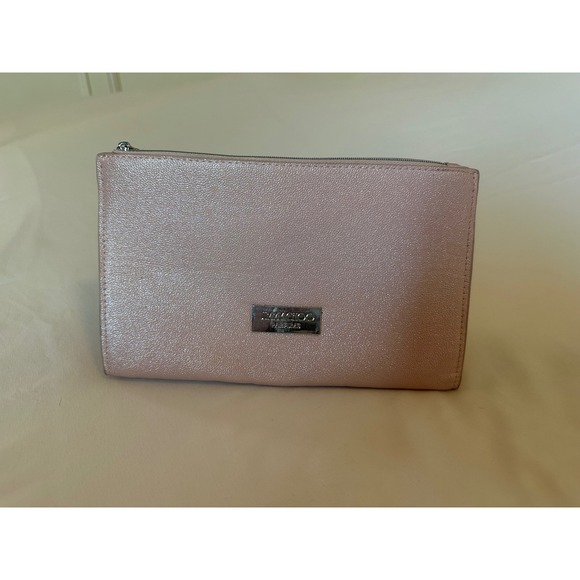 Jimmy Choo Handbags - Jimmy Choo Parfums‎ Rose Gold Metallic Cosmetic Makeup Bag Pouch